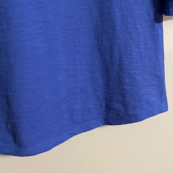 Lilly Pulitzer blue notch neck top with soutache embroidery and tassel ties XS - Picture 11 of 12